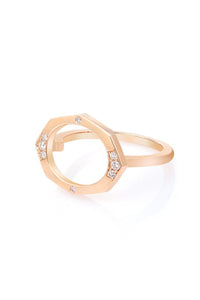 Small Horizontal Diamond Ring | Affinity Sans
