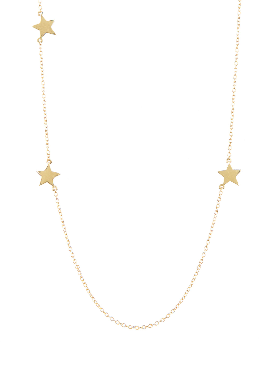 Triple Star Necklace | Gold
