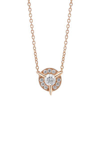 Dainty Diamond Necklace with Diamond Center | Cycles Sans